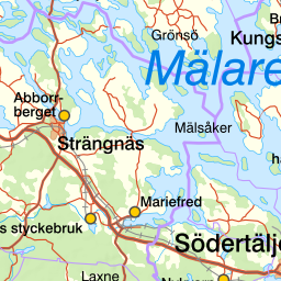 Badplatser i Södertäljes kommun.